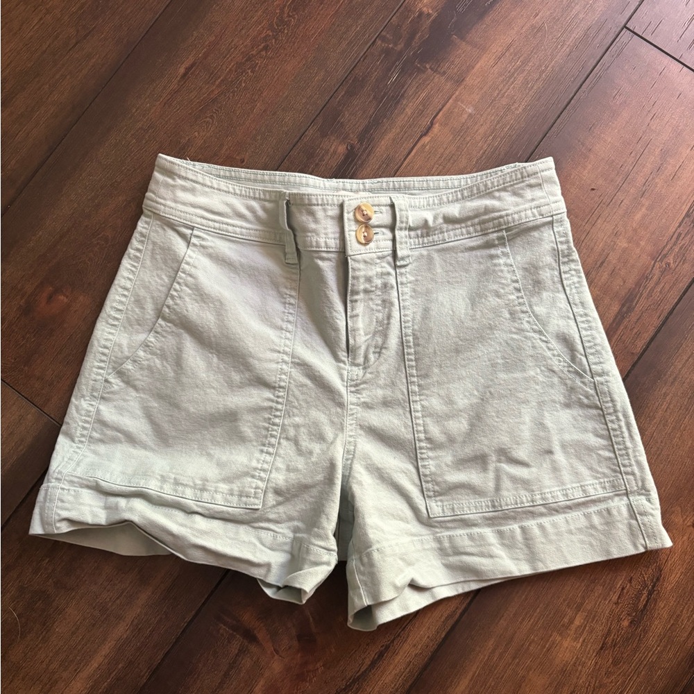 A New Day Denim Shorts Mint Blue size 4 Great condition